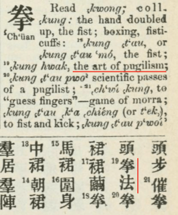 A linguistic glimpse into the martial arts of Fuzhou