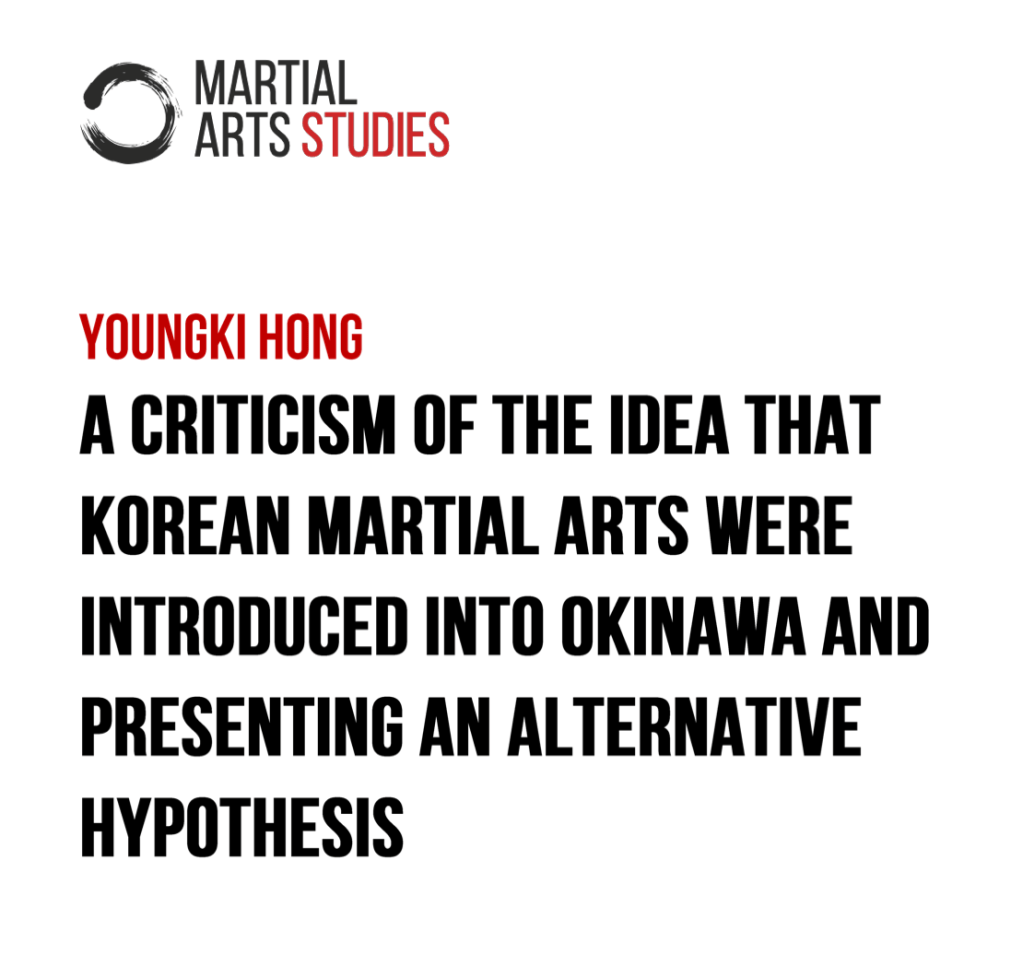 New study explores connections between Korean and Ryūkyūan martial&nbsp;arts